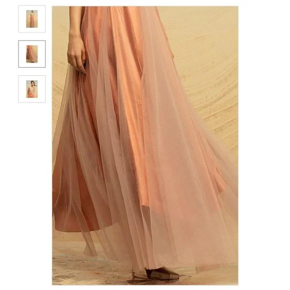 AKHL - Blush Pink Textured Satin Dress - Worn Once - XS - Picture 3 of 10
